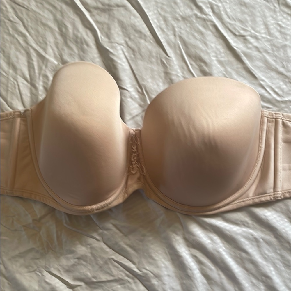 Vanity Fair Light Beige Strapless Bra